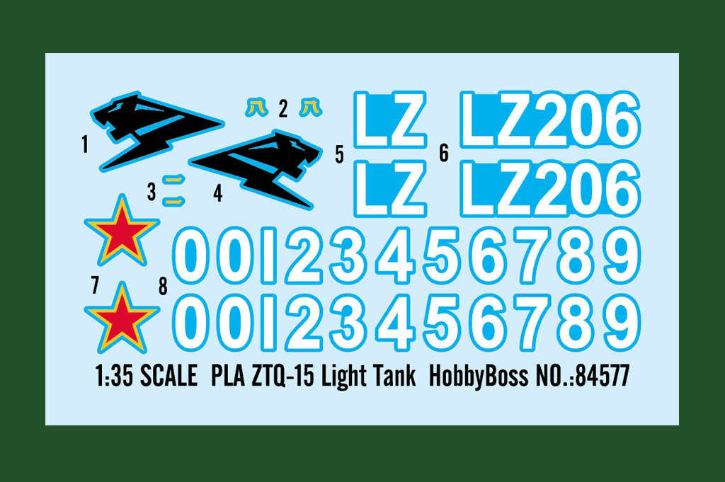 Hobby Boss 1/35 PLA ZTQ-15 Light Tank model kit 84577, image 3