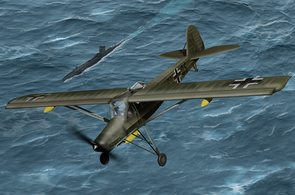 Hobby Boss 1/35 Fieseler Fi 156U Storch model kit 80184, box art