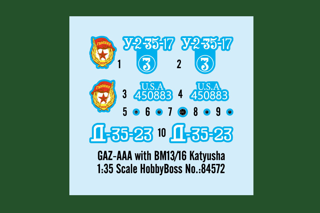 Hobby Boss 1/35 GAZ-AAA with BM-13-16 Katyusha model kit 84572, image 3