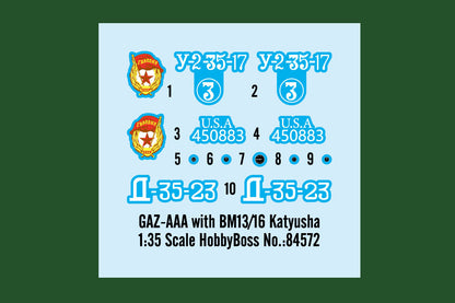 Hobby Boss 1/35 GAZ-AAA with BM-13-16 Katyusha model kit 84572, image 3