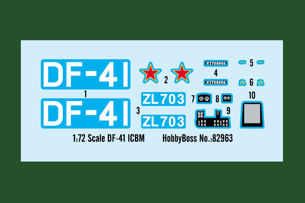Hobby Boss 1/72 Chinese DF-41 ICBM Launcher model kit 82963, image 3