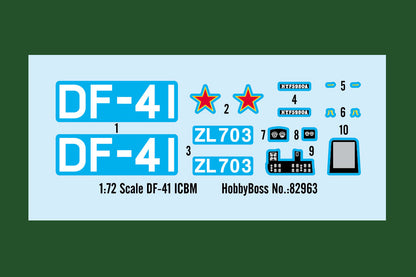 Hobby Boss 1/72 Chinese DF-41 ICBM Launcher model kit 82963, image 3