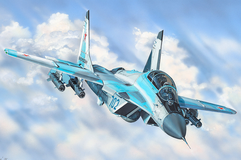 Hobby Boss 1/48 Russian MiG-35 Fulcrum F model kit 81787, box art