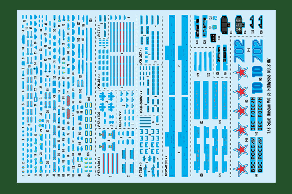 Hobby Boss 1/48 Russian MiG-35 Fulcrum F model kit 81787, image 3