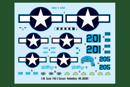 Hobby Boss 1/48 F4U-2 Corsair Night Fighter model kit 80385, image 3