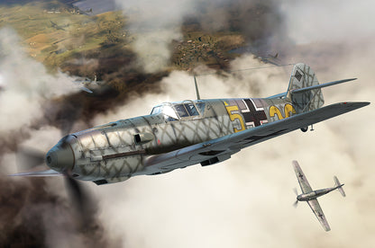 Hobby Boss 1/48 Messerschmitt Bf 109E-3 model kit 81791, box art