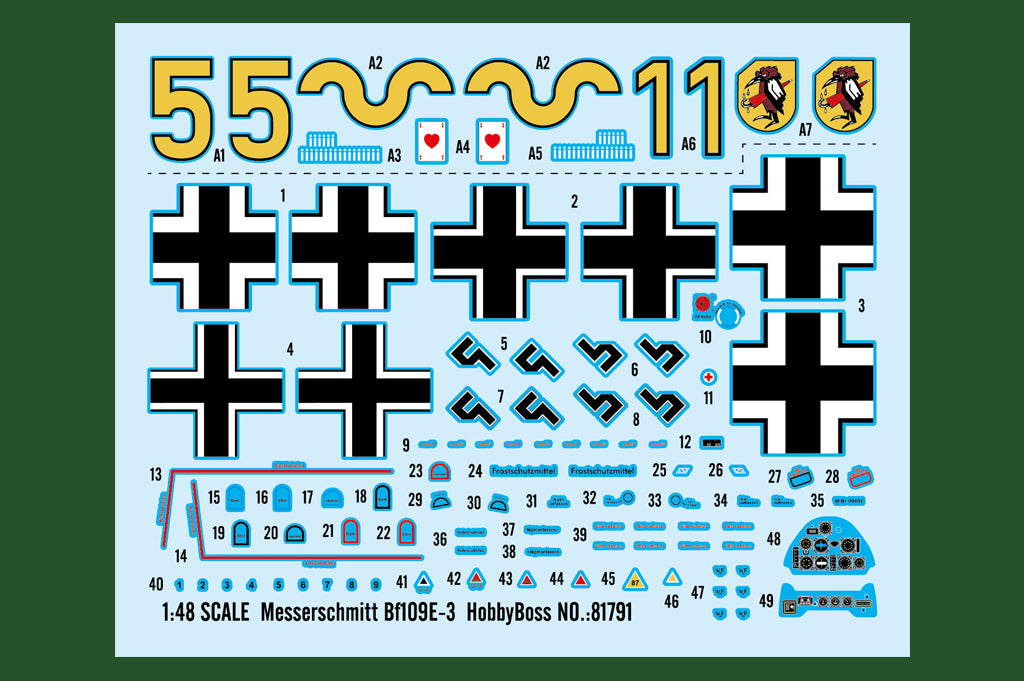 Hobby Boss 1/48 Messerschmitt Bf 109E-3 model kit 81791, image 3