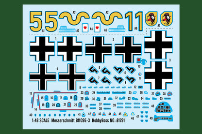 Hobby Boss 1/48 Messerschmitt Bf 109E-3 model kit 81791, image 3