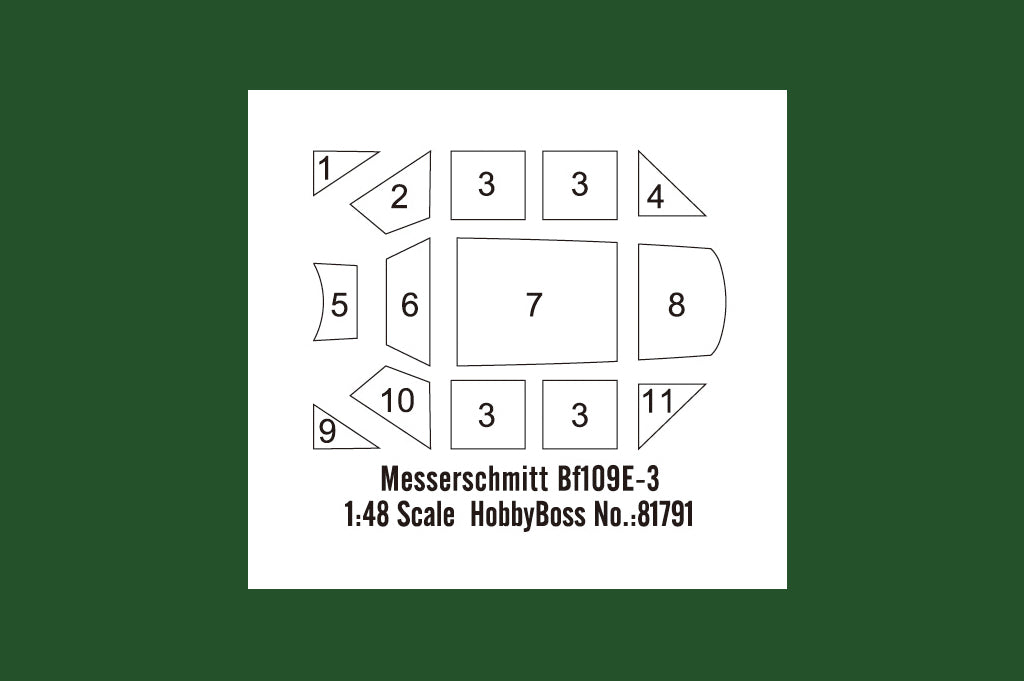 Hobby Boss 1/48 Messerschmitt Bf 109E-3 model kit 81791, image 6