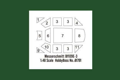 Hobby Boss 1/48 Messerschmitt Bf 109E-3 model kit 81791, image 6