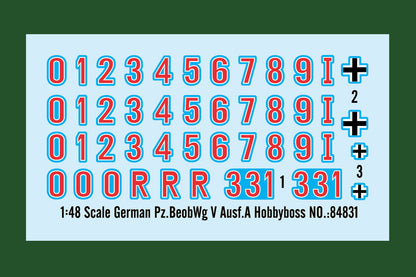 Hobby Boss 1/48 German Panzerbeobachtungswagen Panther Ausf.A model kit 84831, image 3