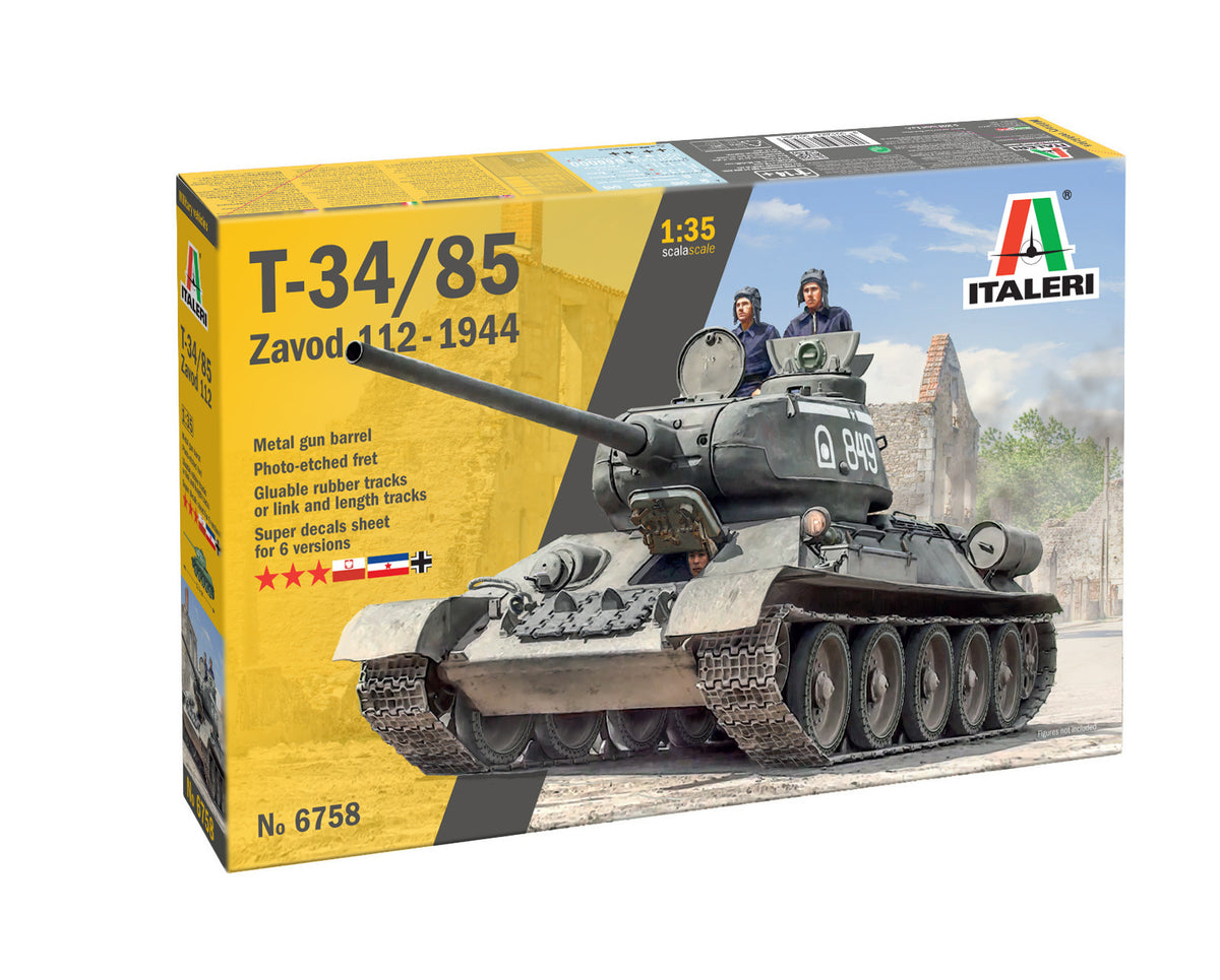 Italeri 1/35 Military - T34/85 Zavod 112 Tank - 6758