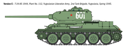 Italeri 1/35 Military - T34/85 Zavod 112 Tank - 6758