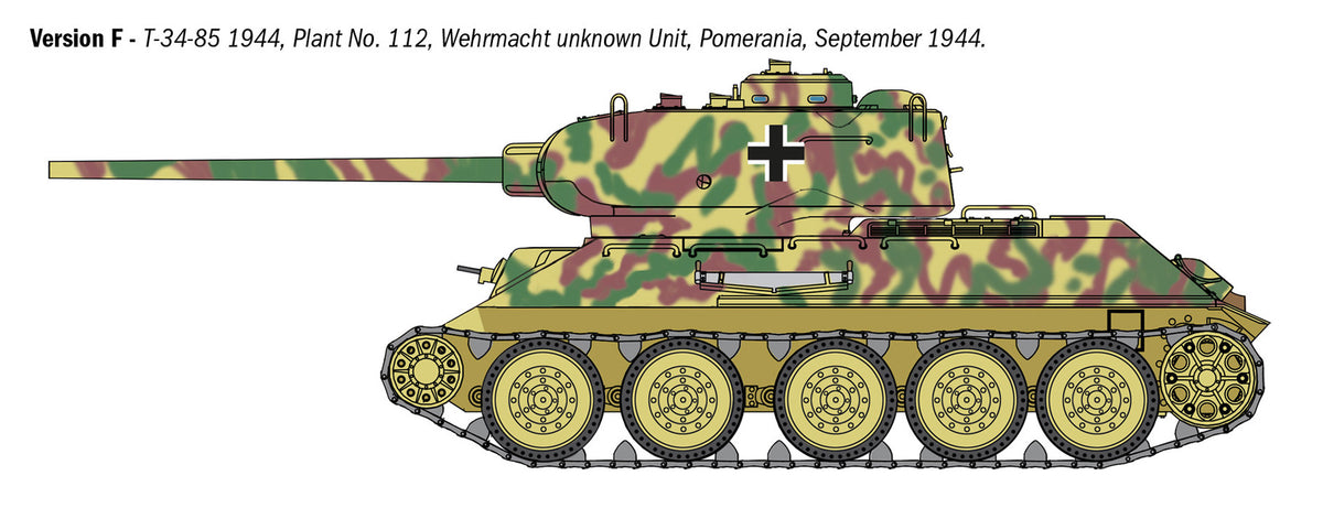 Italeri 1/35 Military - T34/85 Zavod 112 Tank - 6758
