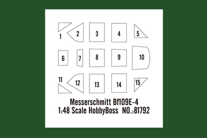 Hobby Boss 1/48 Messerschmitt Bf 109E-4 model kit 81792, image 4