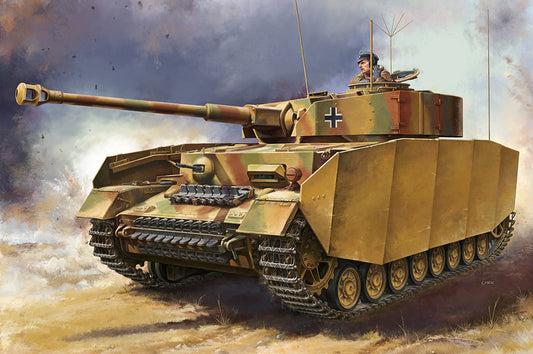 Hobby Boss 1/48 German Panzer IV Ausf.J Medium Tank model kit 84842, box art