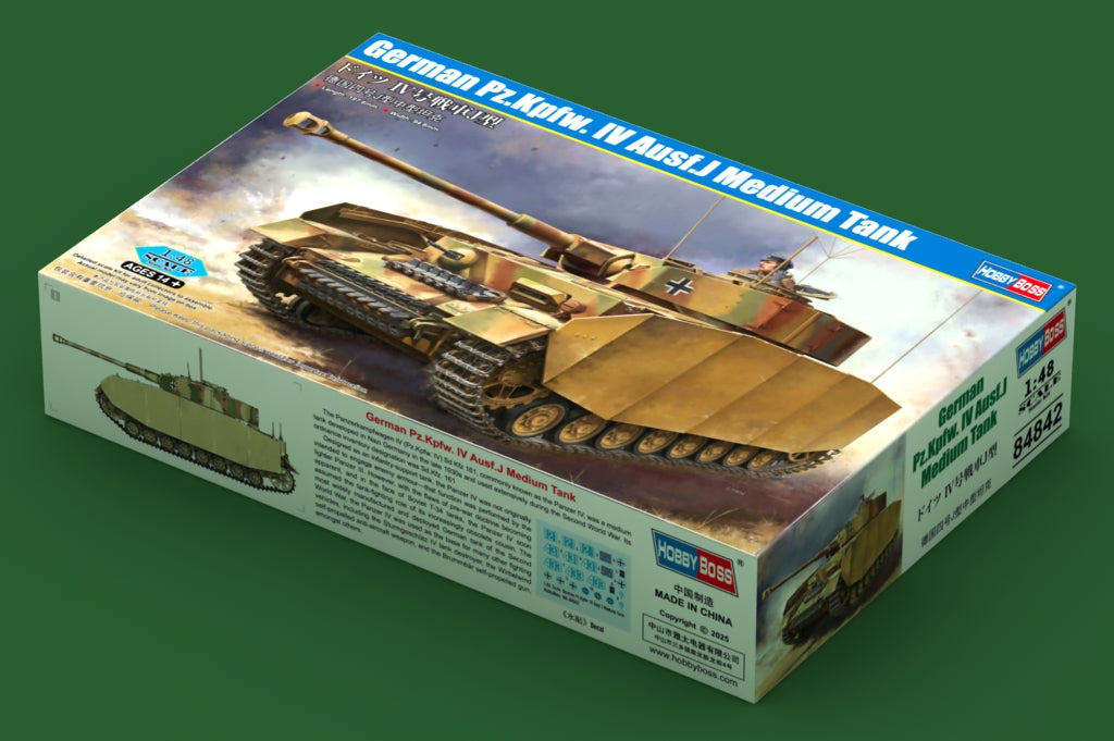 Hobby Boss 1/48 German Panzer IV Ausf.J Medium Tank model kit 84842, image 2