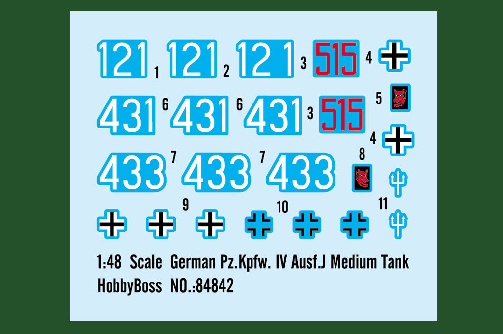 Hobby Boss 1/48 German Panzer IV Ausf.J Medium Tank model kit 84842, image 3