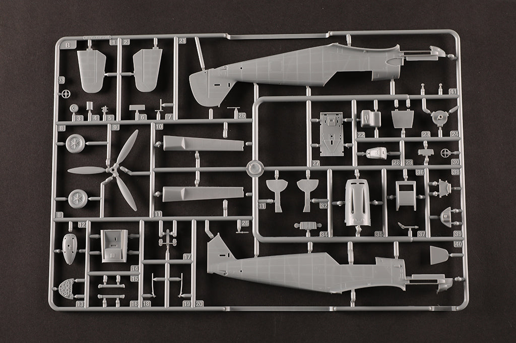 Hobby Boss 1/48 Messerschmitt Bf 109E-4 model kit 81792, image 12