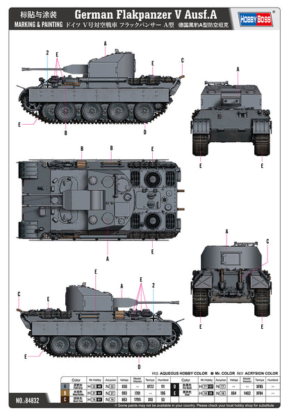Hobby Boss 1/48 German Flakpanzer V Ausf.A model kit 84832, image 4