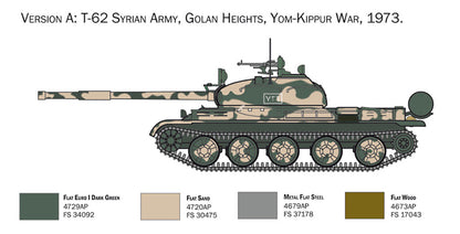 Italeri 1/72 Military - T 62 Russian Tank - 7006