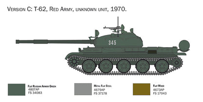 Italeri 1/72 Military - T 62 Russian Tank - 7006