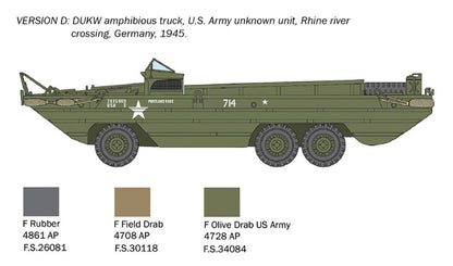 Italeri 1/72 Military - DUKW Amphibious GMC Truck - 7022