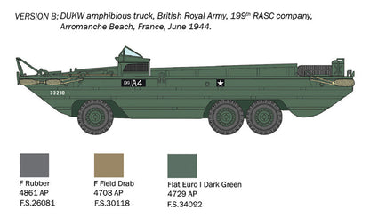 Italeri 1/72 Military - DUKW Amphibious GMC Truck - 7022