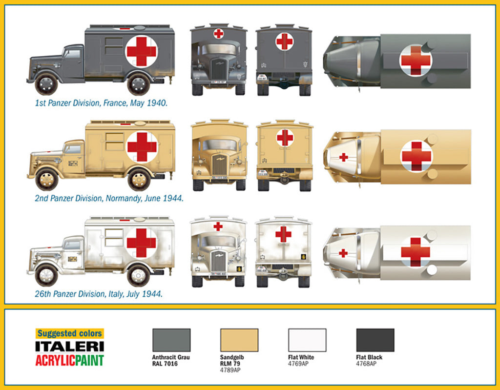 Italeri 1/72 Military - Kfz.305 Ambulance - 7055