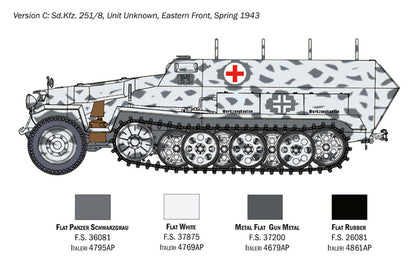 Italeri 1/72 Military - Sd.Kfz. 251/8 Ambulance - 7077