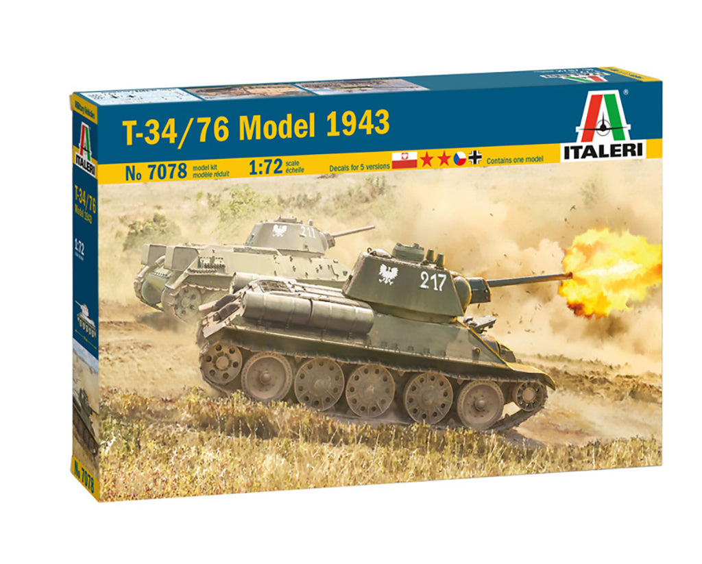 Italeri 1/72 Military - T-34/76 Mod 43 - 7078