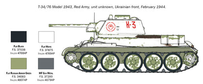 Italeri 1/72 Military - T-34/76 Mod 43 - 7078