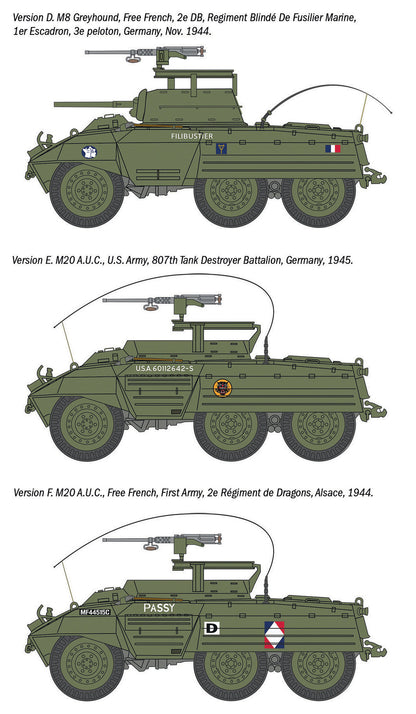Italeri 1/72 Military - M8 Greyhound / M20 - 7087