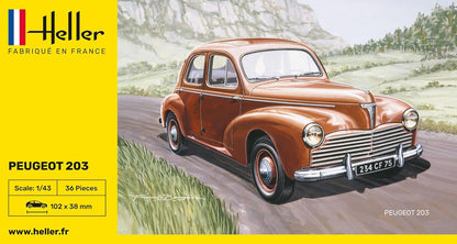 1/43 Heller - Peugeot 203 Starter Set