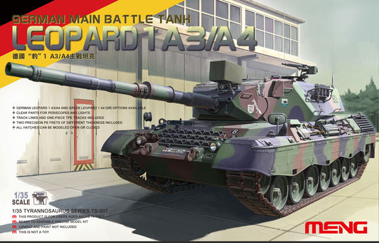 Meng 1/35 Leopard 1A3/A4 German Main Battle Tank model kit TS-007, box art