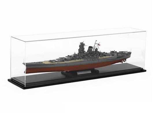 Tamiya Tools & Accessories - Display Case with Wooden Base - 82cm x 16cm x 23cm (1/350 Ships) - 73019