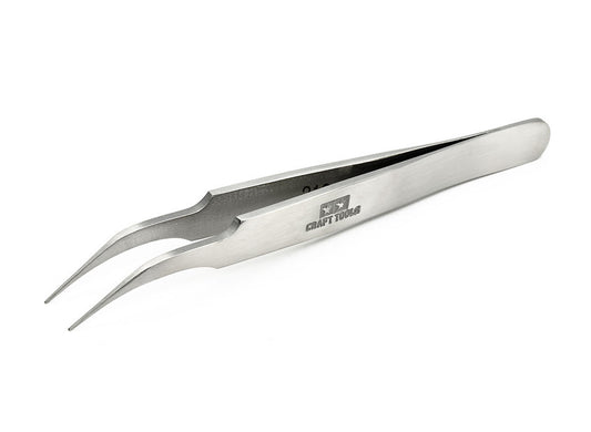 Tamiya Tools & Accessories - High-Grade Angled Tweezers - 74047