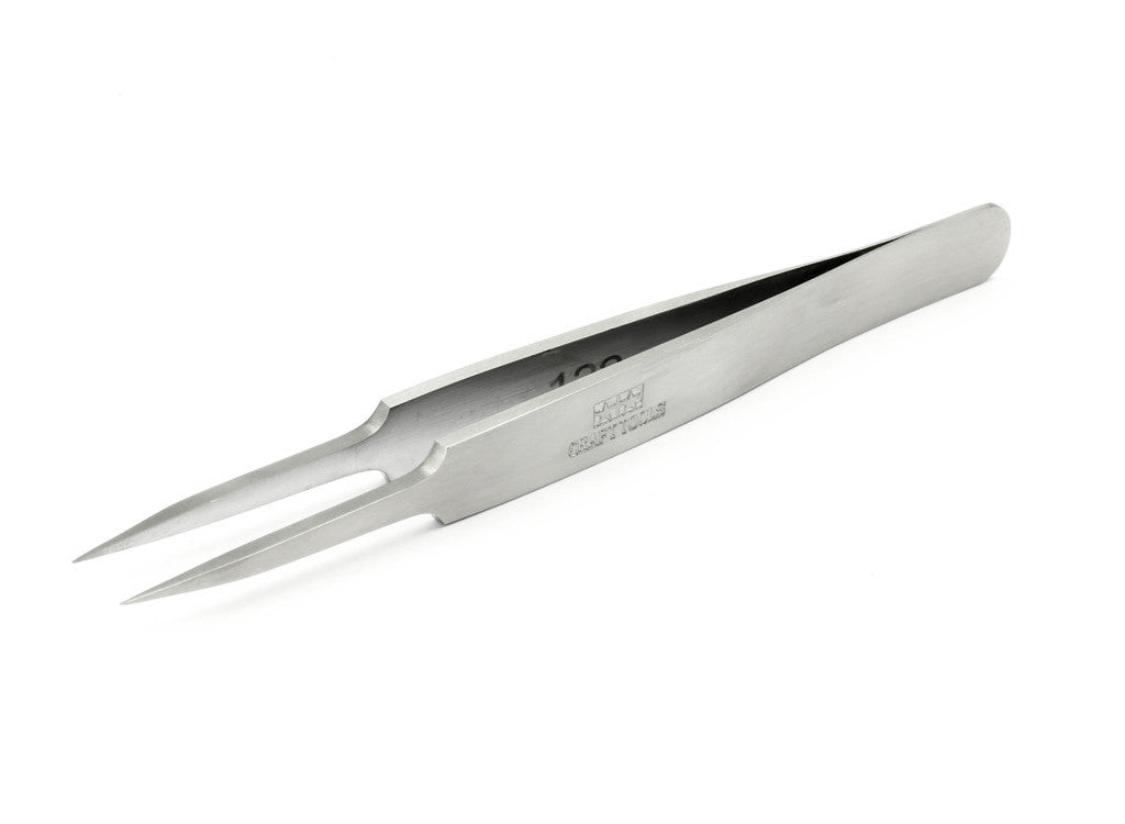 Tamiya Tools & Accessories - High-Grade Straight Tweezers - 74048