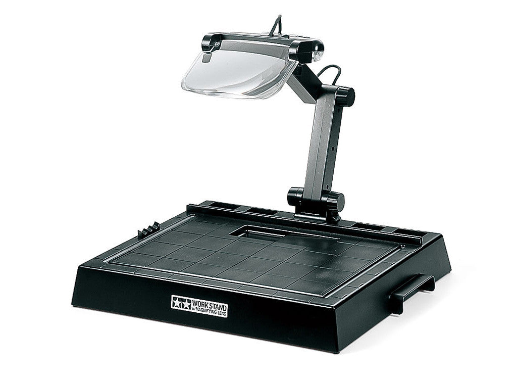 Tamiya Tools & Accessories - Work Stand with Magnifying Lens & LED Lights - 74064