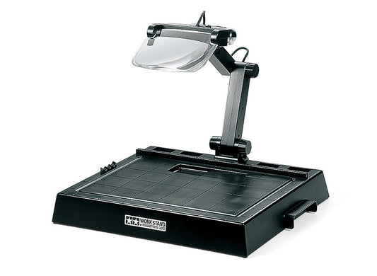 Tamiya Tools & Accessories - Work Stand with Magnifying Lens & LED Lights - 74064