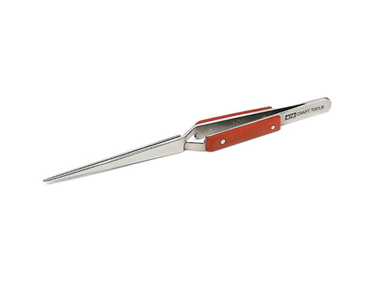 Tamiya Tools & Accessories - Hg Reverse Action Straight Tweezers - 74103