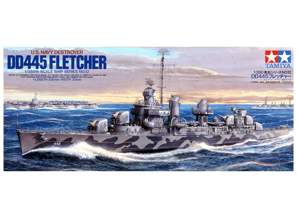 Tamiya 1/350 Ships - U.S. Navy DD445 Fletcher 78012