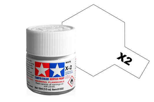 Tamiya - Acrylic Mini X-2 White 10ml