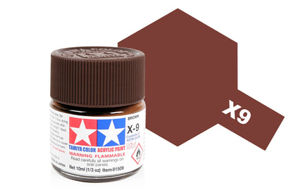 Tamiya - Acrylic Mini X-9 Brown 10ml