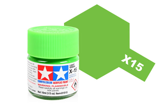 Tamiya - Acrylic Mini X-15 Light Green 10ml