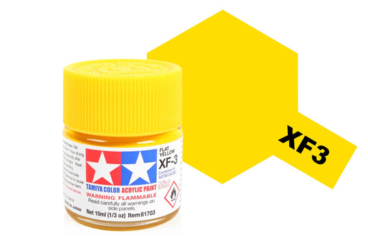 Tamiya - Acrylic Mini XF-3 Flat Yellow 10ml