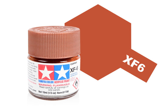 Tamiya - Acrylic Mini XF-6 Copper 10ml