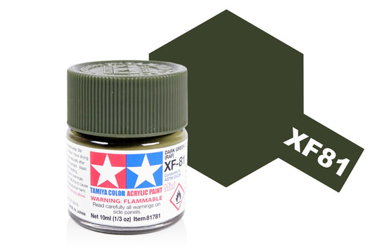 Tamiya - Acrylic Mini XF-81 RAF Dark Green 2 10ml
