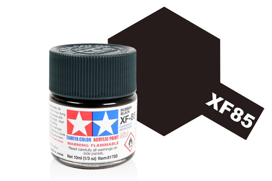 Tamiya - Acrylic Mini XF-85 Rubber Black 10ml