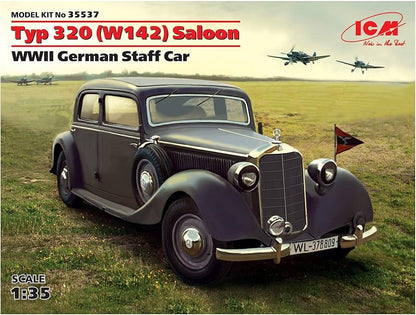 ICM Vehicles 1:35 - Typ 320 (W142) Saloon, WWII German Staff Cars - ICM35537